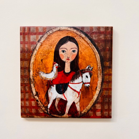 kafle i panele Kafle ceramiczne - portret kobieta