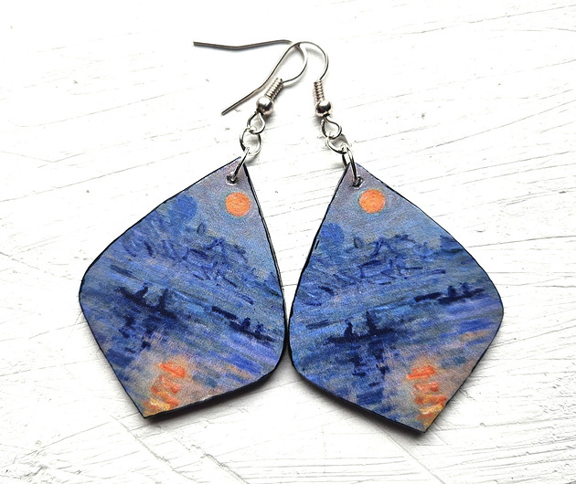 kolczyki - inne Impresja, wschód słońca