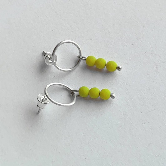 kolczyki z kamieniami Kolczyki OKRĄG