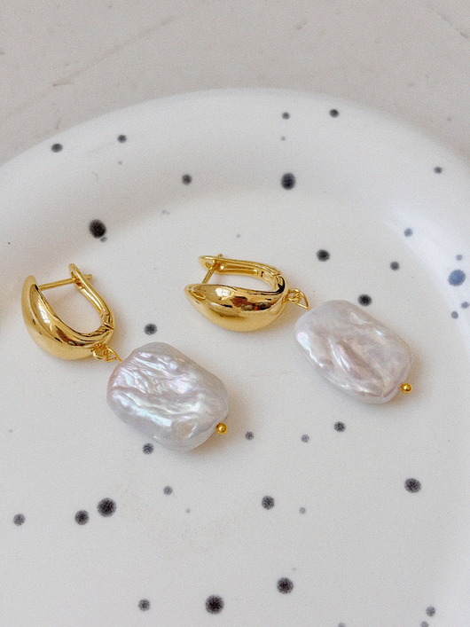 kolczyki pozłacane Kolczyki pozłacane z Perłą