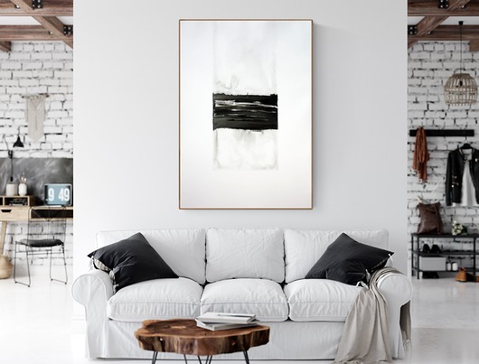 obraz malowany 70 x 100 cm, duża abstrakcja  Krystyna Siwek Art