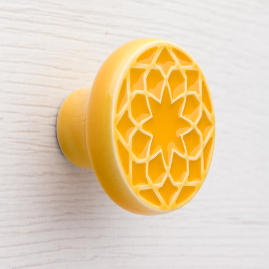 gałki do mebli Gałka do mebli, żółta, wz.1