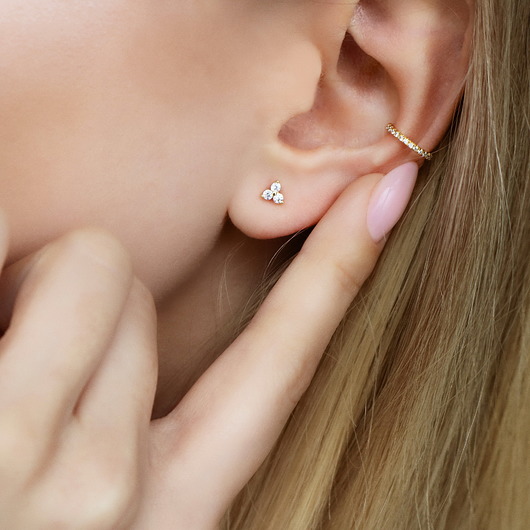 Kolczyk mini cyrkonie srebro 925 Coccola JEWELLERY