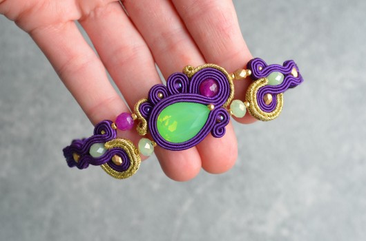 Sutasz Soutache Bransoletka 0080  Seledanna. Voitak Sutasz