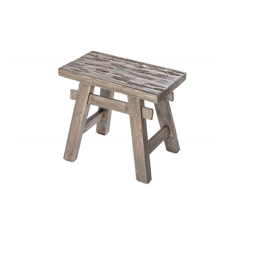 stołki Hocker stołek Hemingway szary mahoń 50cm