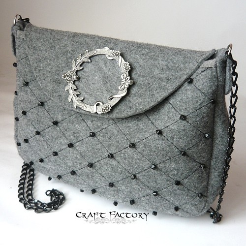 Rose Wreath Chequered - torba M Craft Factory