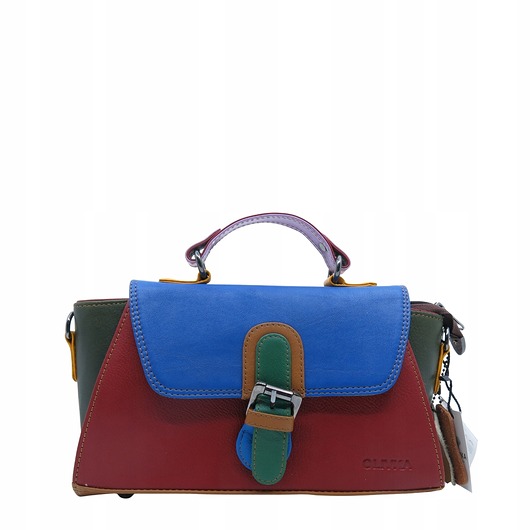 torby na ramię Torebka damska skórzana retro do ręki regulowany pasek elegancka eko OLIVKA