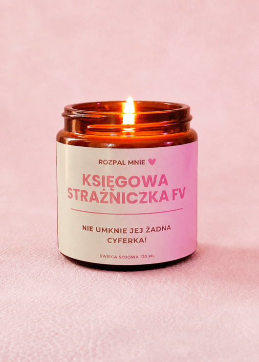 świece zapachowe Świeca sojowa dla Księgowej
