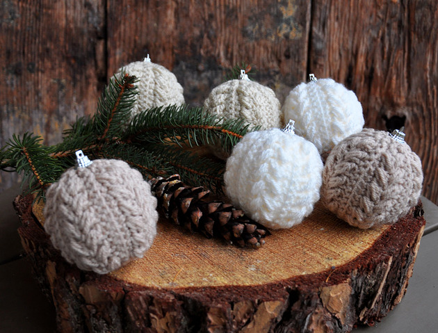 bombki Szydełkowe bombki 6szt