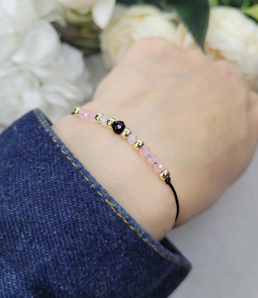 bransoletki z kamieni naturalnych MIŁOŚĆ i ochrona z Turmalinem