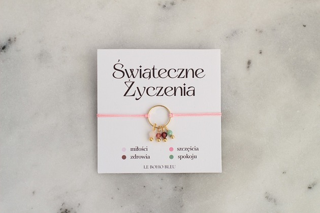 bransoletki na sznurku Świąteczne Życzenia!