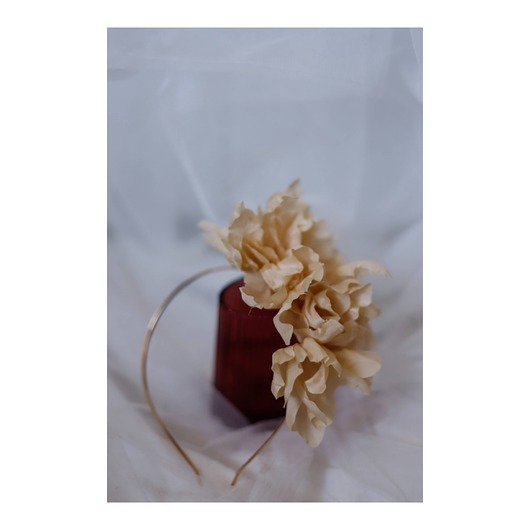 opaski do włosów Jedwabna opaska kwiaty