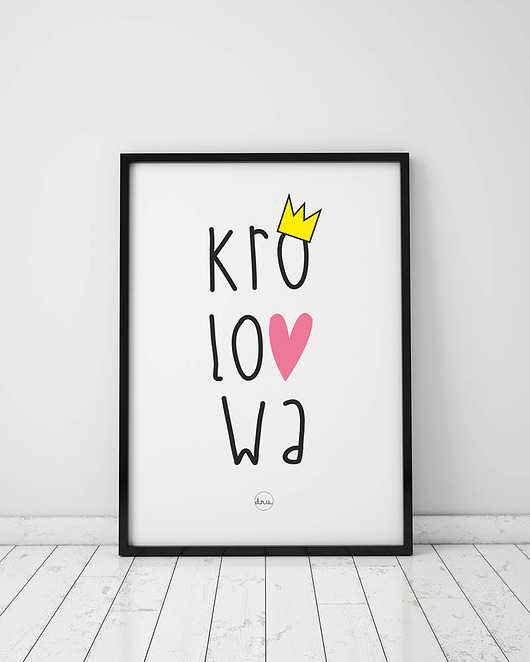 plakat. królowa (format A3) Love Life and Forest