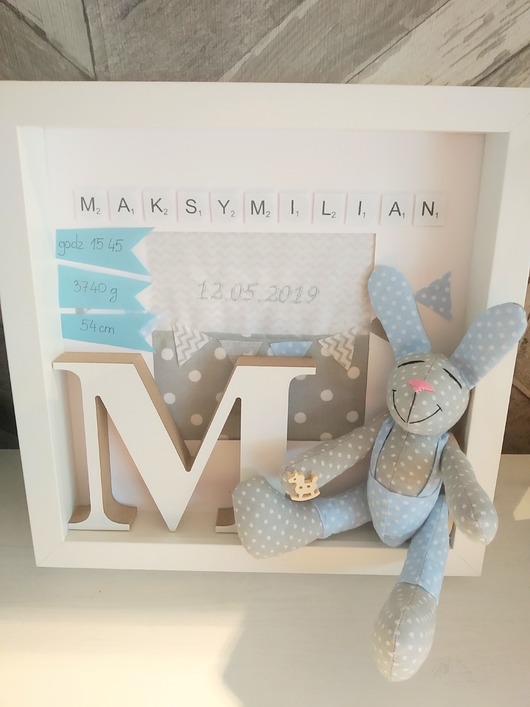 Metryczka Urodziny Prezent Królik LalaShop