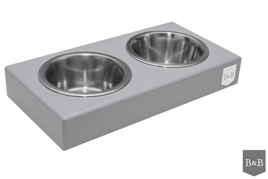 Miska dla psa Duo Grey S Bowl and Bone Republic