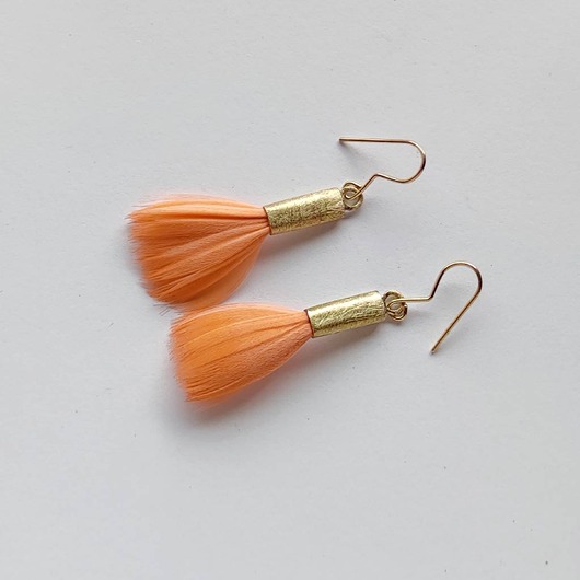 kolczyki z piórami PIÓRKO kolczyki