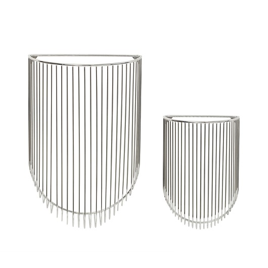 Zestaw metalowych koszy złote do ściany Home Design