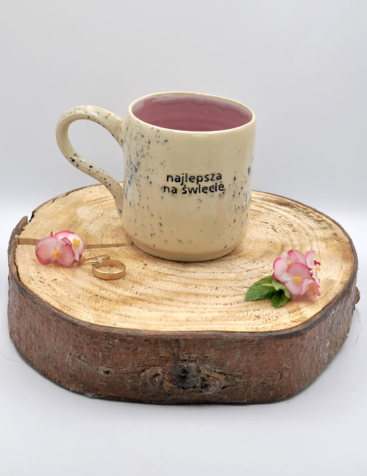 kubki Kamionkowy Kubek 250 ml "piękna ta chwila"