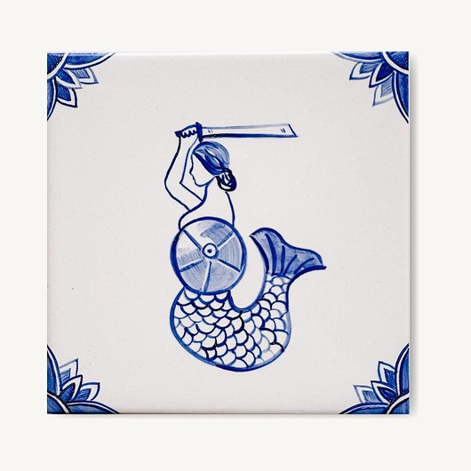 podkładki do kuchni Syrenka warszawska na kafelku