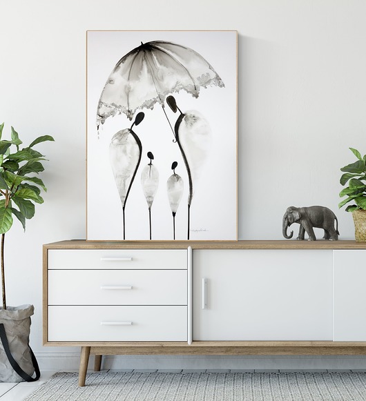 grafika 50X70 cm wykonana ręcznie, plakat Krystyna Siwek Art