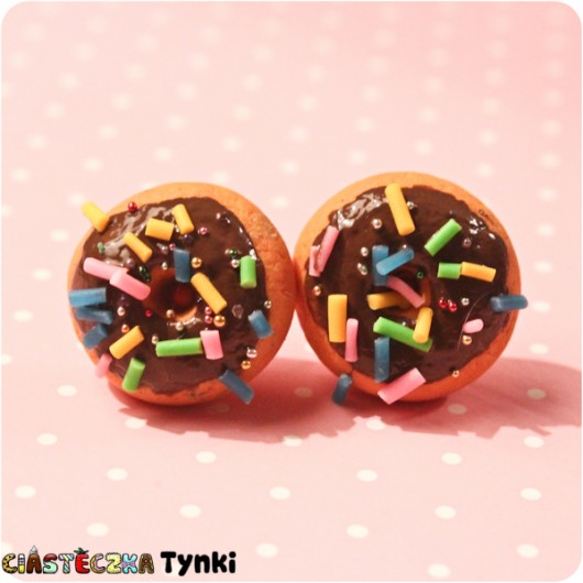 kolczyki donuty ciasteczkatynki