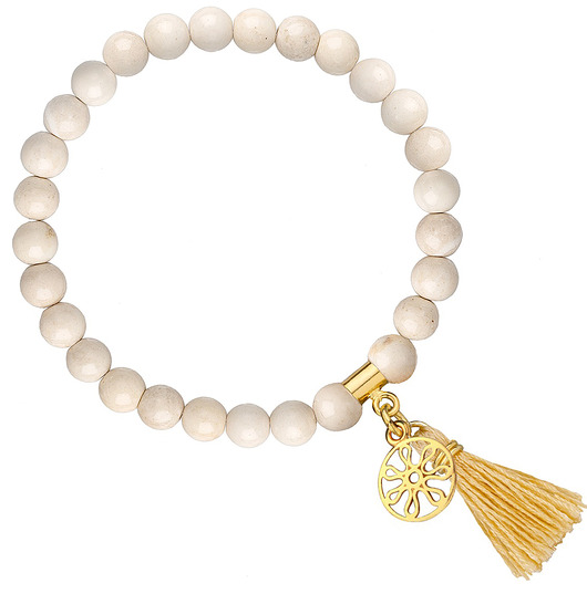Bransoletka z marmuru i srebra 925 pozłacanego Coccola JEWELLERY