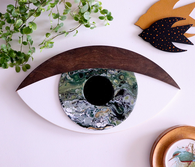 dekoracje - na ścianę Oko 3D planet