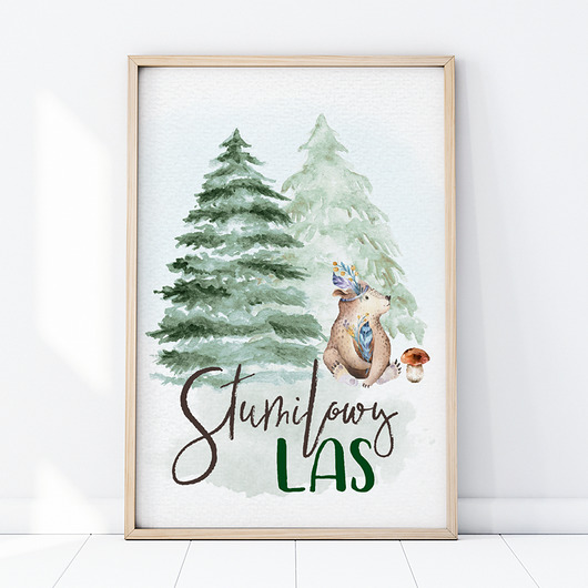 PLAKAT STUMILOWY LAS P112 Yoko Design