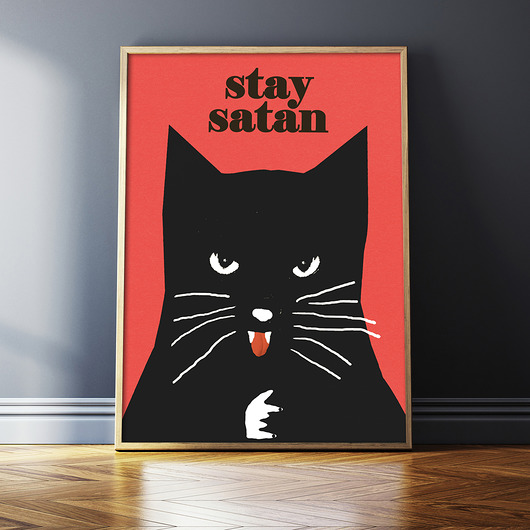 plakaty Plakat "Stay satan"