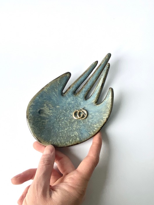 Podstawki pod kadzidełka Ceramiczna Podstawka  na Biżuterię Palo Santo Syrena