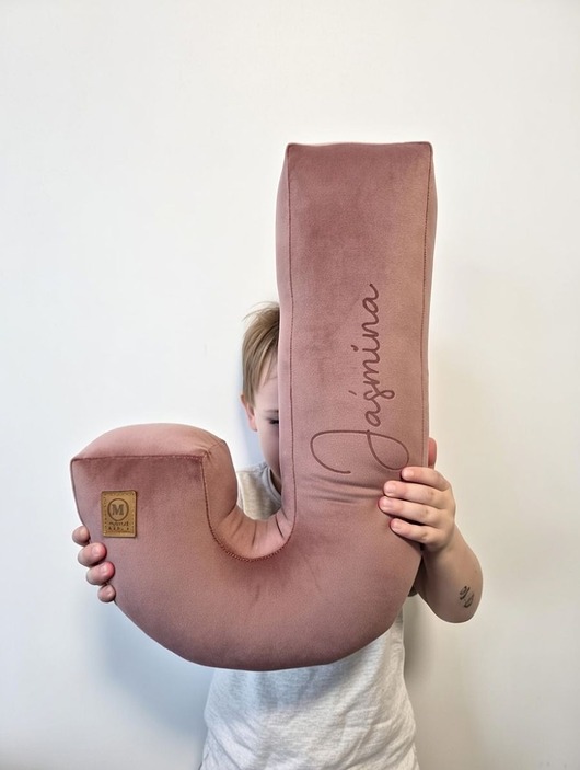 poduszki do pokoju dziecka Poduszka dekoracyjna litera, literka, inicjały z imieniem - kolor do wyboru