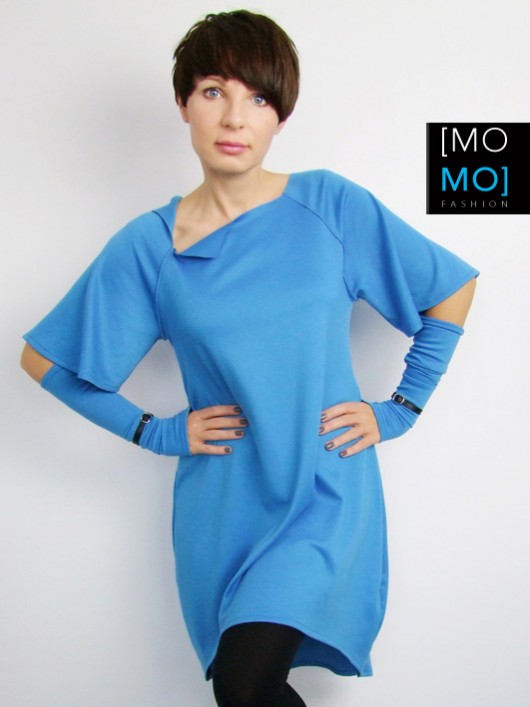Sukienka z rękawkami by momo momo fashion