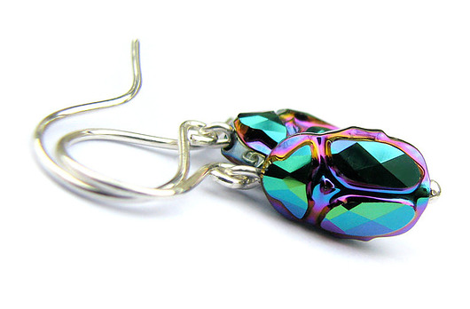 Kolczyki ze Skarabeuszami kryształ Swarovski Marisella