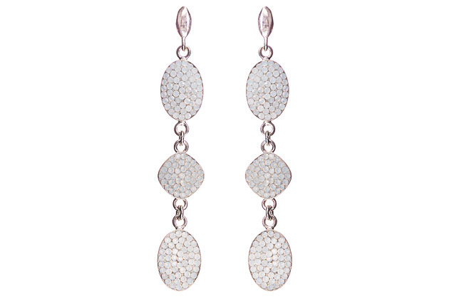 Srebrne kolczyki z kryształami marki Swarovski Alessandra unique