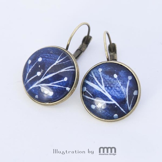 Blue Midnight kolczyki muamua design