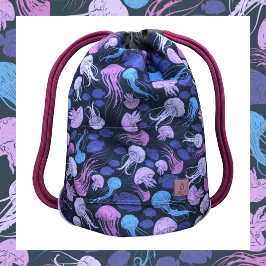 "JELLYFISH & BLUE" dwustronny plecak SACK IT! SACK IT