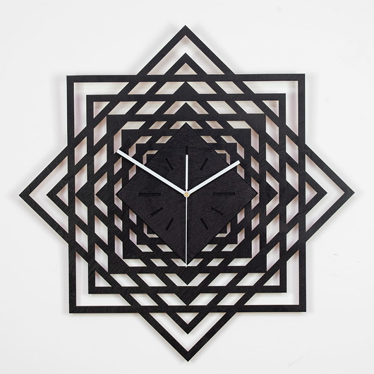 zegary DEKORACYJNY ZEGAR AŻUROWY, ŚWIĘTA GEOMETRIA M ( 50 x 50 cm )