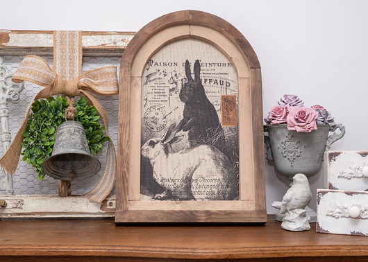 dekoracje - na ścianę RUSTYKALNA DEKORACJA ŚCIENNA, KRÓLIKI, VINTAGE, Retro Styl