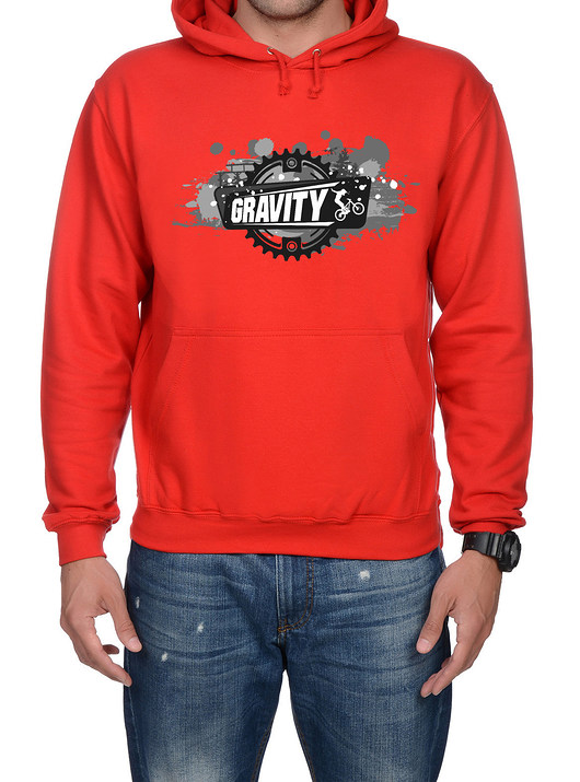 Bluza dwustronny nadruk kaptur kangur GRAVITY studioixi