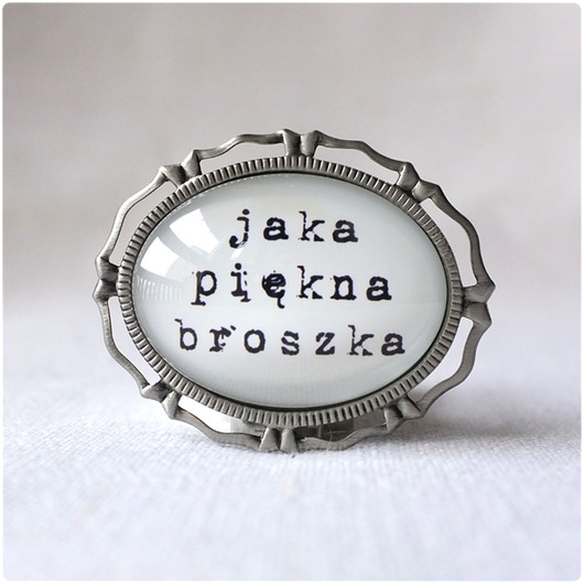 jaka piękna broszka kameLeonia