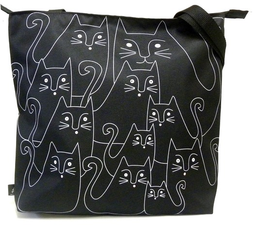 Duża torba na zamek z autorskim motywem:) Gaul Designs