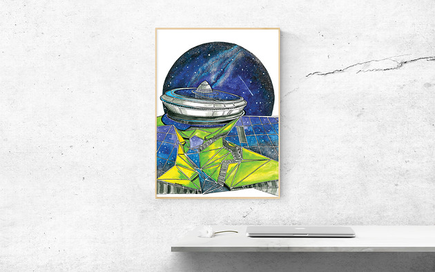 Wydruk Plakat ilustracja Katowice Arty arty