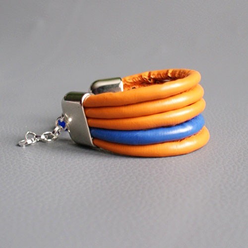 szeroka bransoletka ORANGE&BLUE kaktusia