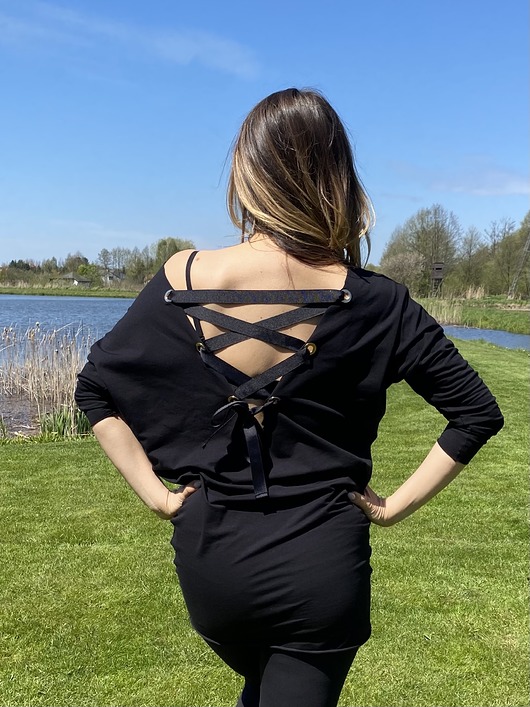 bluzki - inne Bluzka DROP Black
