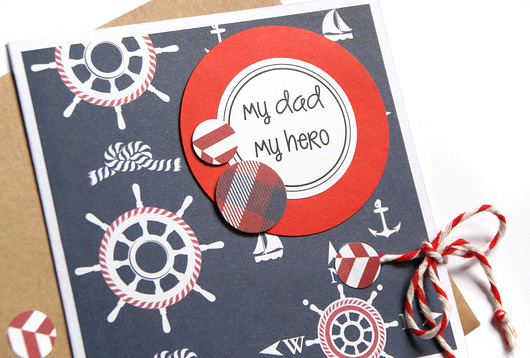 dla Taty :: kartka handmade :: SAILOR kaktusia