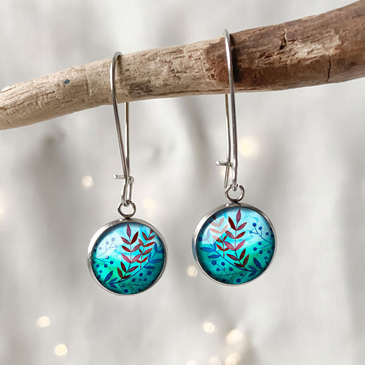 kolczyki szklane Heaven kolczyki długie