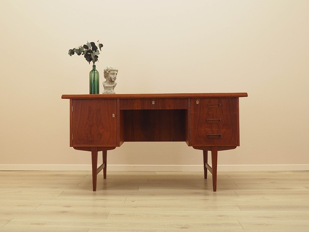 biurka Biurko tekowe, duński design, lata 70, produkcja: Dania