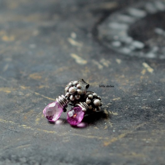 little flowers... drobinki z kwarcem little atelier