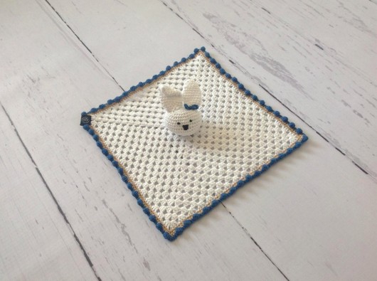Mini Kocyk przytulanka zajączek KG Handmade