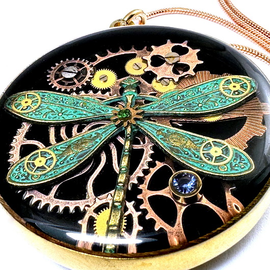 wisiory WISIOR  unikatowy - Ważka - symbol szczescia IV